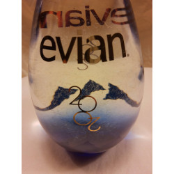 Collector bouteille Evian 2002 bleue