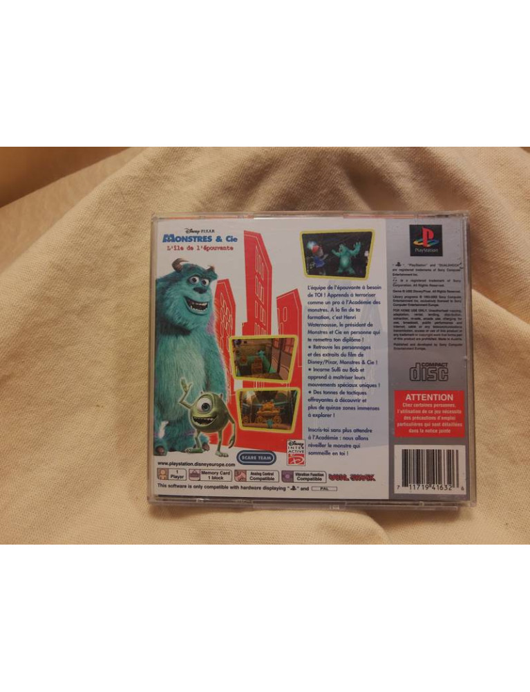 Jeu PS2 - Monstres & Cie : L'île De L'épouvante - PAL - Bon état (boîte Sans Notice)