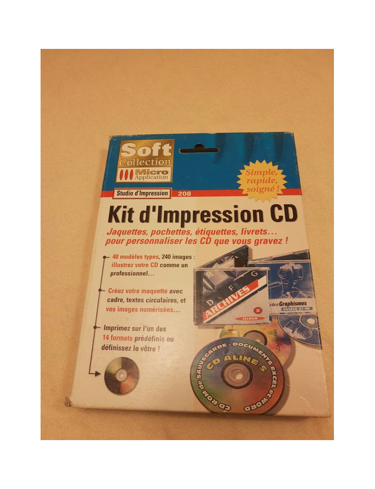 PC Kit D'impression CD Soft Collection Micro Apllication