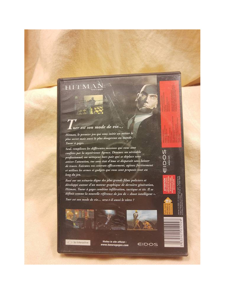 Jeu PC Hitman 1 : Tueur à Gages - Version Française - Occasion Bon état
