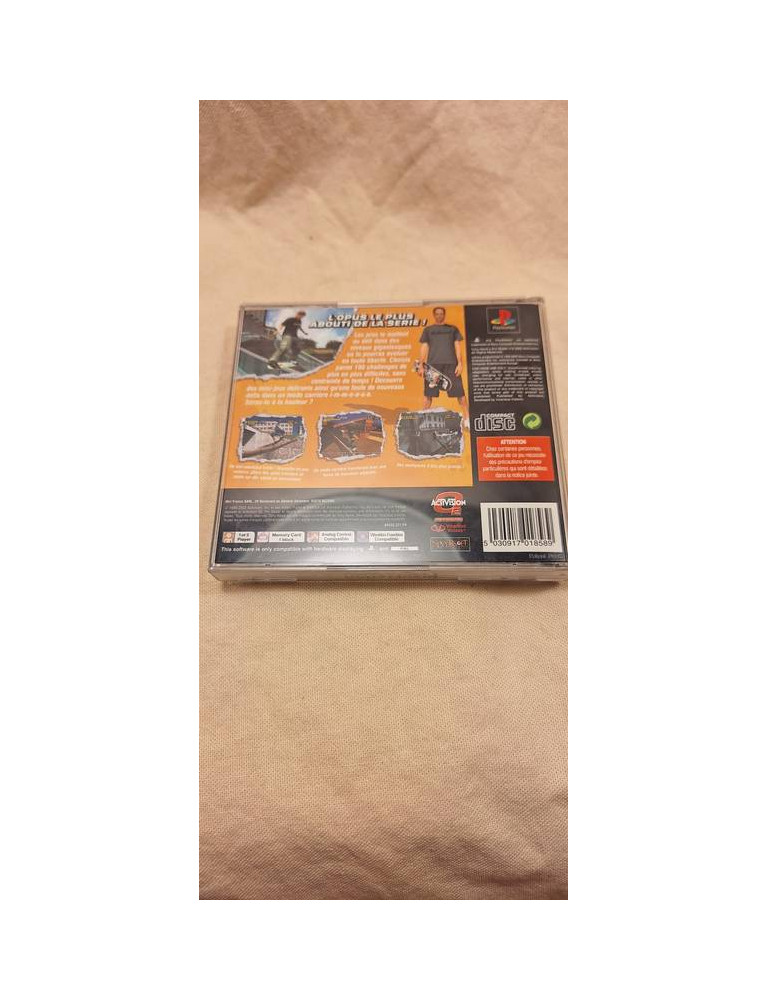 Jeu Tony Hawk's Pro Skater 4 PS1 - Version PAL FR Complète, Boîte Et CD En Très Bon état