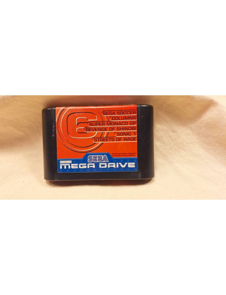 Cartouche Mega Drive 6 Jeux