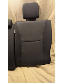 Banquette arrière de voiture Yaris : siège fauteuil + planche arrière + planche de coffre