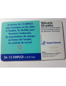 Collection Carte téléphonique France Telecom Telecarte à puce 3615 EMPLOI