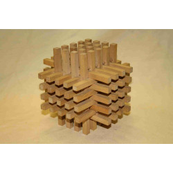 Casse tête en bois cubique forme carré