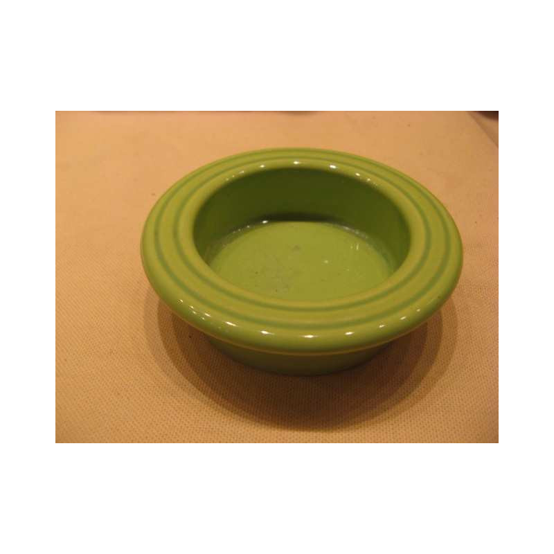 cendrier ou coupelle en céramique vert